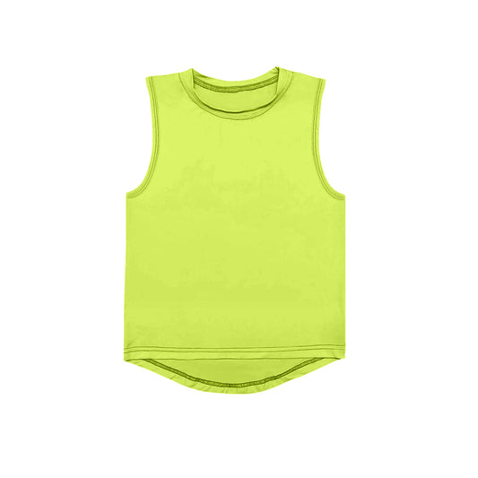 presale GT0998 Baby Girls Aqua Sleeveless Yoga Active Tee Shirts Vest   D 4.2