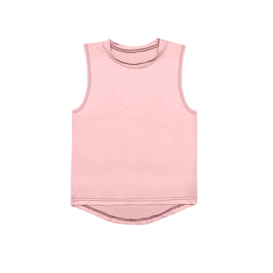 presale GT0999 Baby Girls Pink Sleeveless Yoga Active Tee Shirts Vest D 4.2