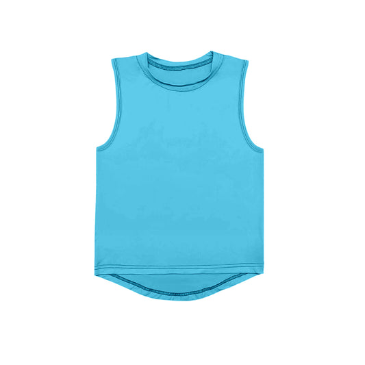 presale GT1000 Baby Girls Blue Sleeveless Yoga Active Tee Shirts Vest D 4.2
