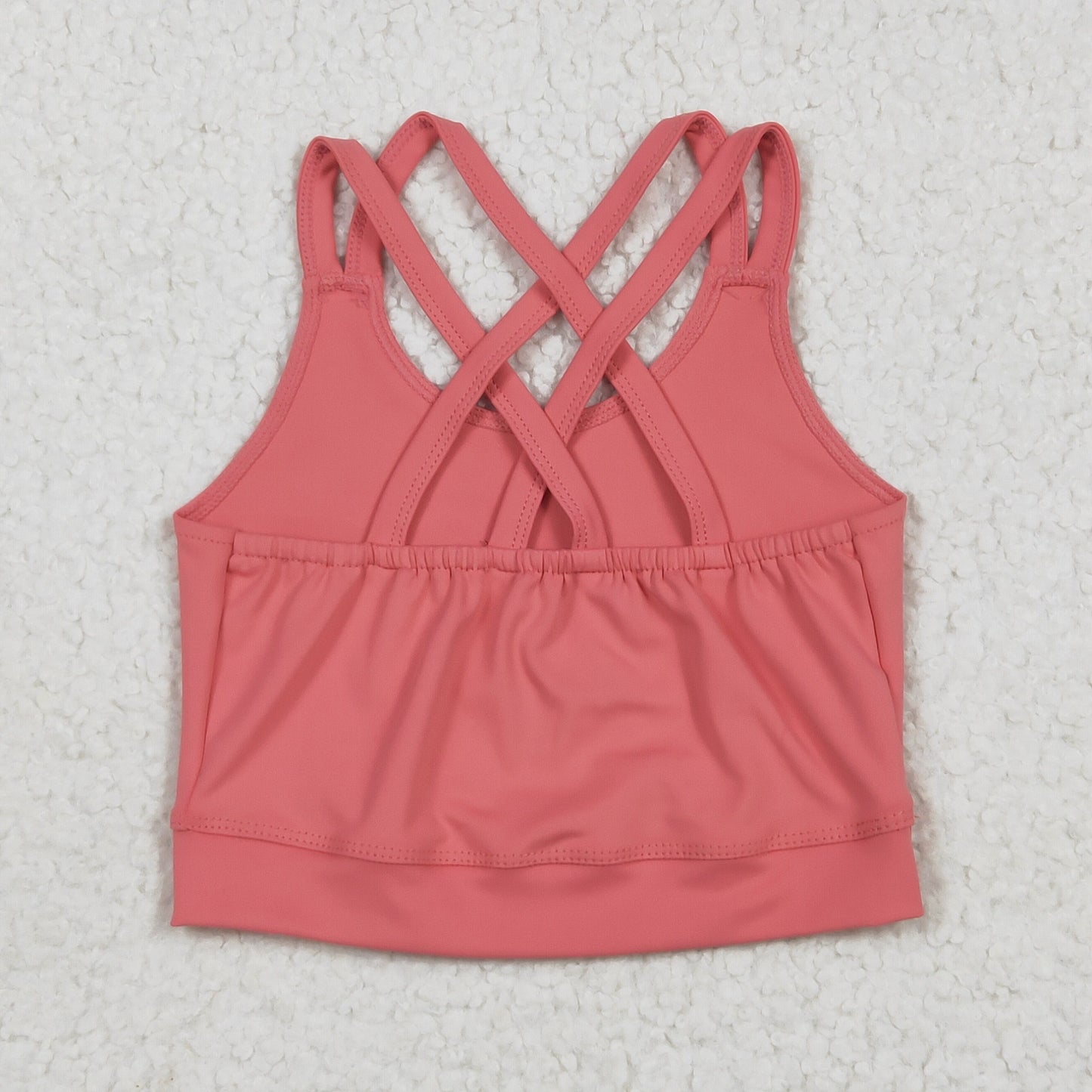 GSD2436 Baby Girls Peach Strap Vest Top Skort Yoga Sets  D 6.17