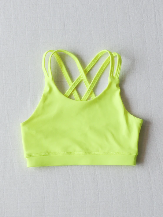 presale GT1005  Baby Girls Aqua Strap Yoga Vest Top  D 4.2