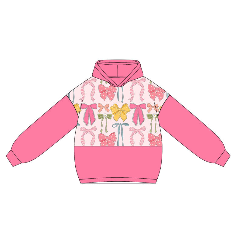 presale GT1034 Baby Girls Watermelon Long Sleeves Colorful Bows Hoodies Top  D 5.9