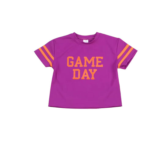 presale GT1099 Baby Girls Hot Pink Game Day Team Tee Shirts Top D 7.1