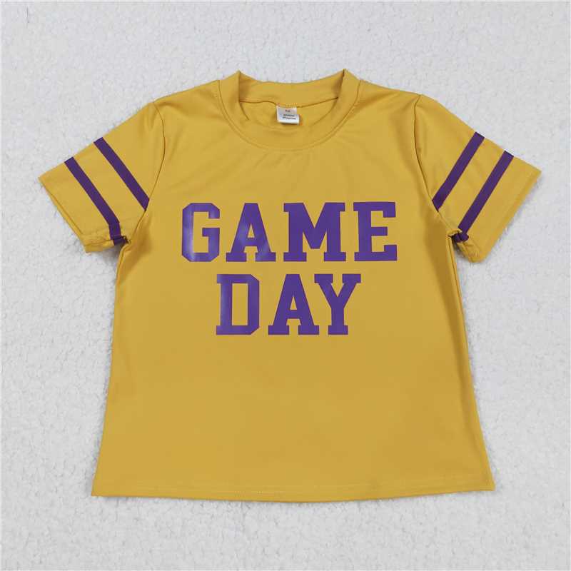 Sibling Baby Girls Game Day Yoga Active Team Tee Shirts Tops D 901