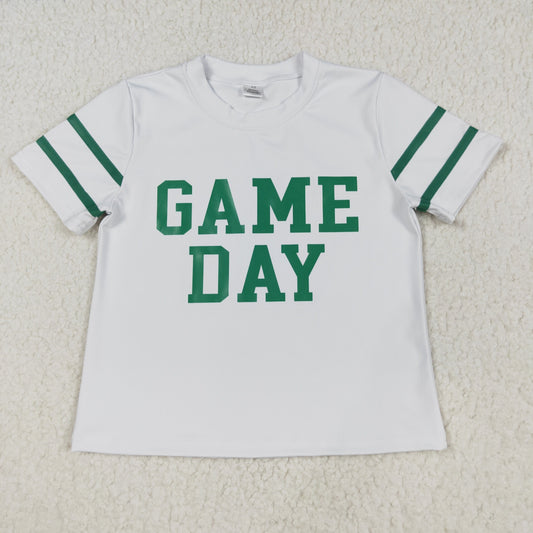 GT1103 Baby Girls Green Game Day Team Tee Shirts Top D 821