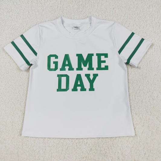 GT1103 Baby Girls Green Game Day Team Tee Shirts Top D 821