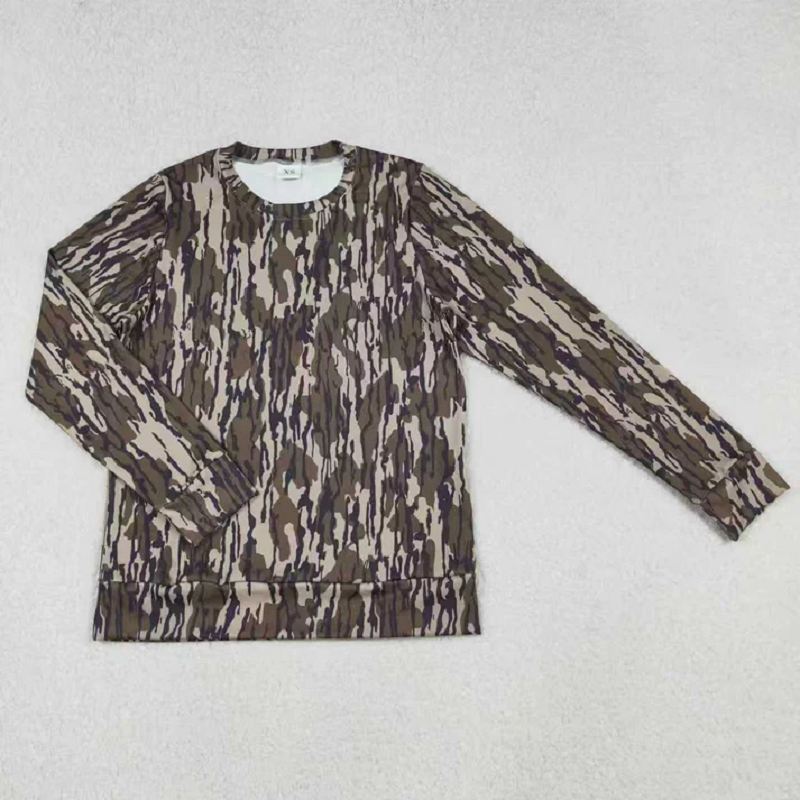 Sibling Adult Women Camo Long Sleeves Yoga Active Tee Shirts Tops  D 1020