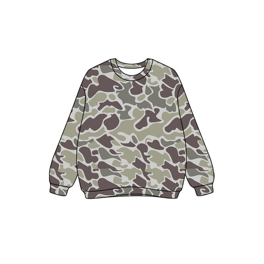 presale  GT1124 Adult Women Gray Camo Long Sleeves Western Tee Shirts Top  D 7.18