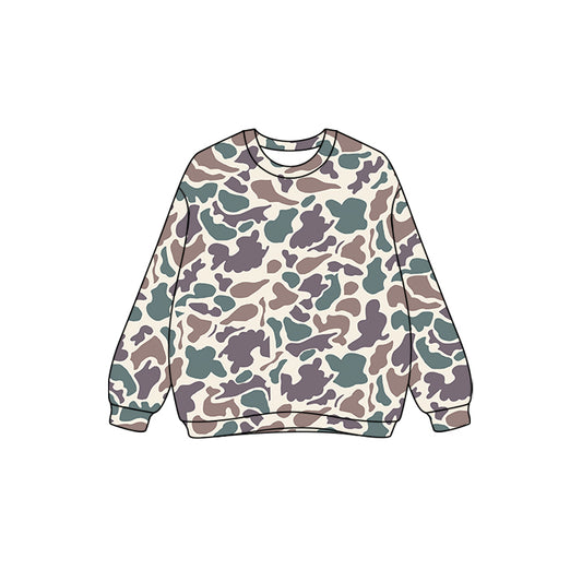 presale  GT1126 Adult Women Lavender Camo Long Sleeves Western Tee Shirts Top   D 7.18