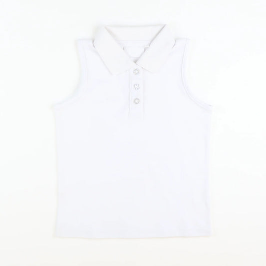 presale GT1156 Baby Girls Sleeveless Button White Yoga Vests Top D 8.9