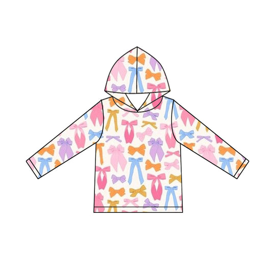 presale GT1241 Baby Girls Long Sleeve Colorful Bows Valentine Hoodies Top D 922