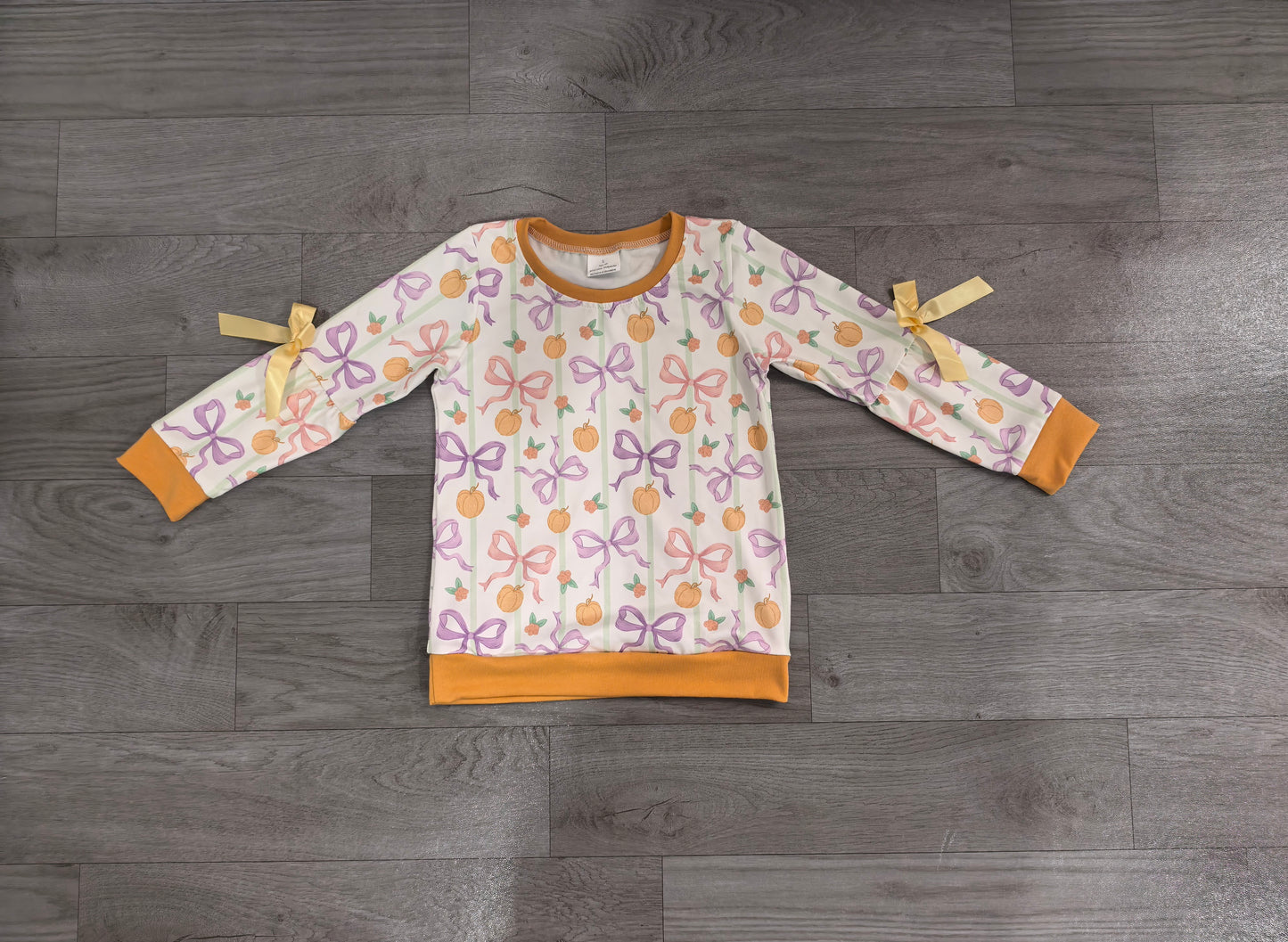 Pre order long sleeve pumpkin pullover shirt