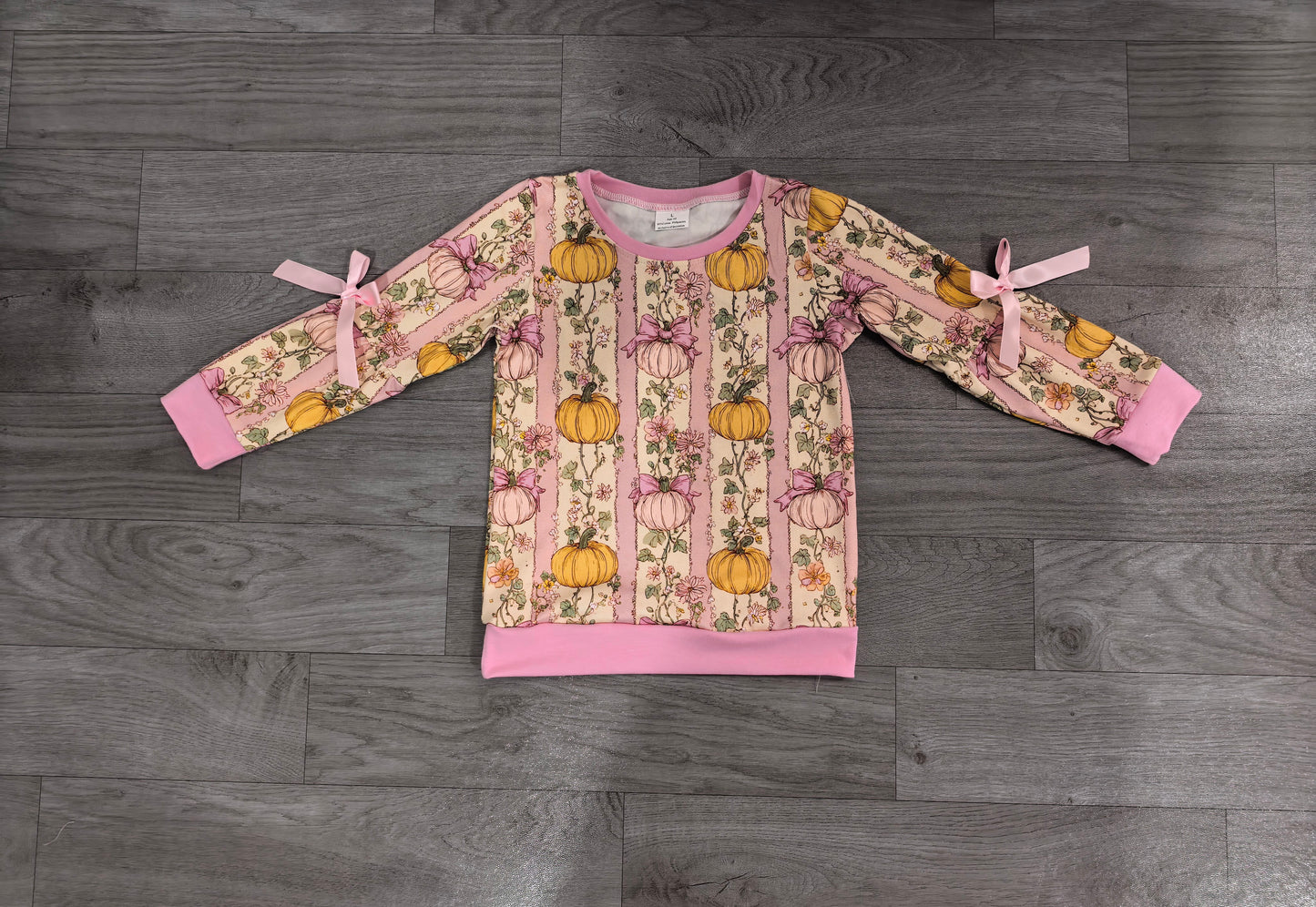 Pre order long sleeve pumpkin pullover shirt