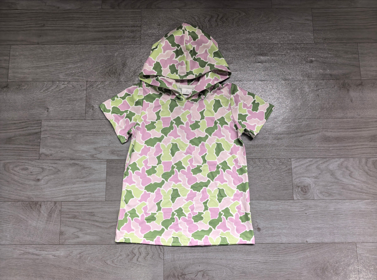 pre order short sleeve easter camo peeps boy hoodie