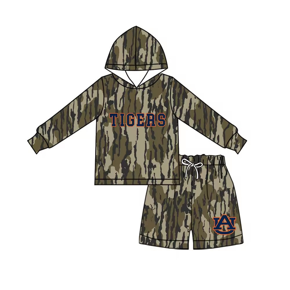 MOQ 5 one items TAT 6-8weeks 95%cotton 5%spandex custom football team camo sets