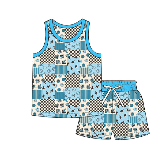 Custom order boys patchwork shorts set