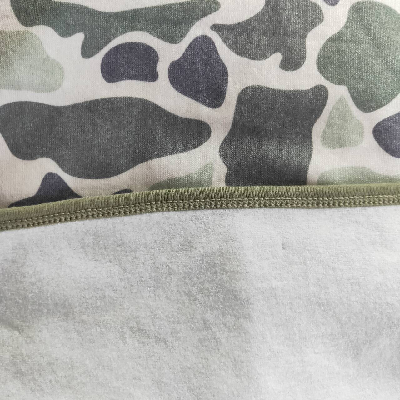 S0326 Baby Kids Children Green Camo Terry Swim Towel Cover Ups