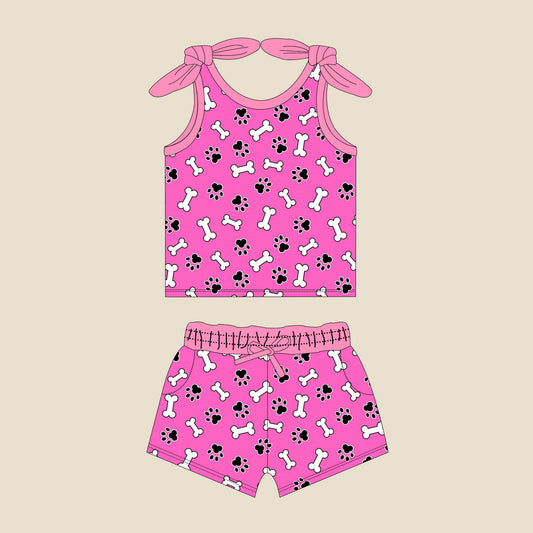 Custom order girls tank shorts set