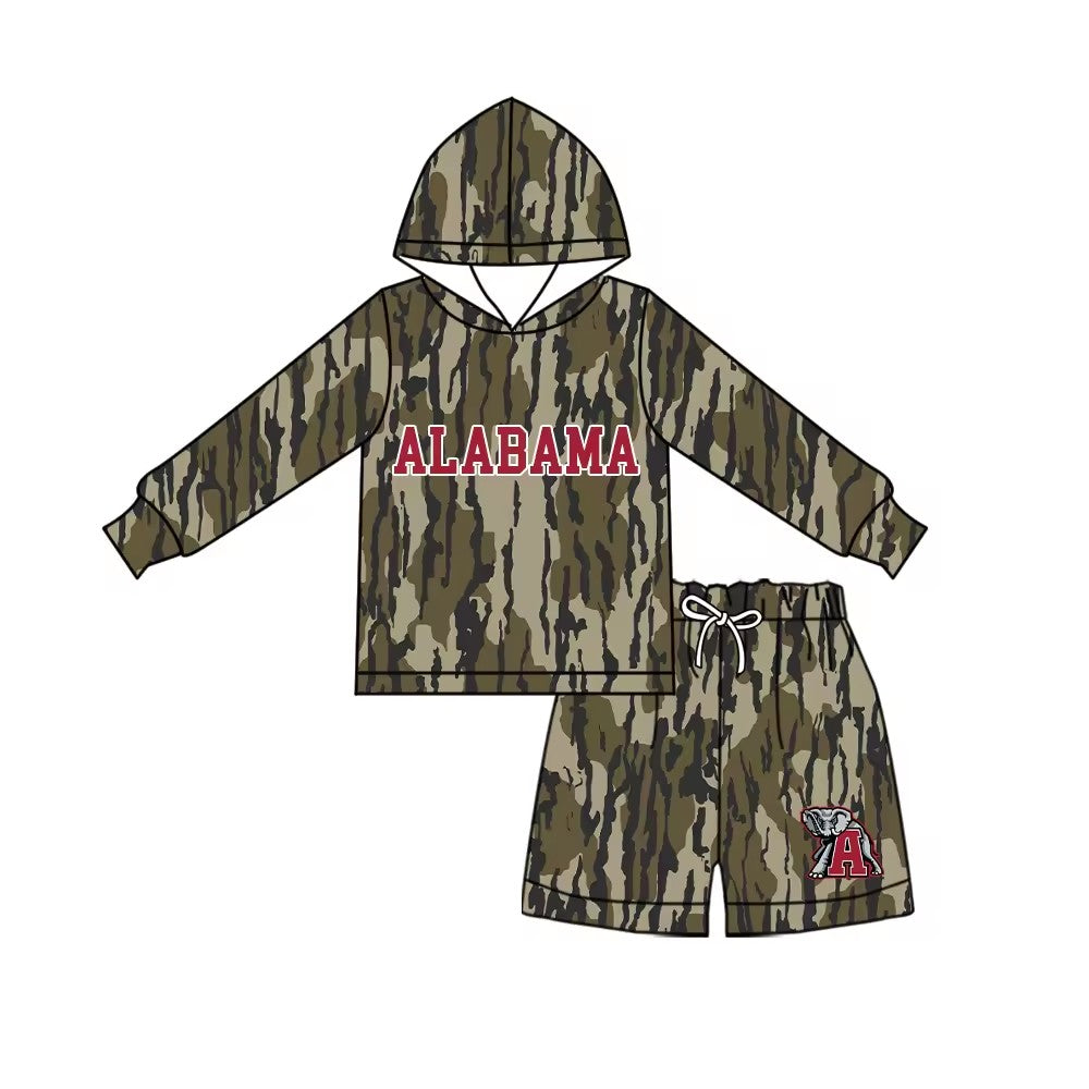MOQ 5 one items TAT 6-8weeks 95%cotton 5%spandex custom football team camo sets