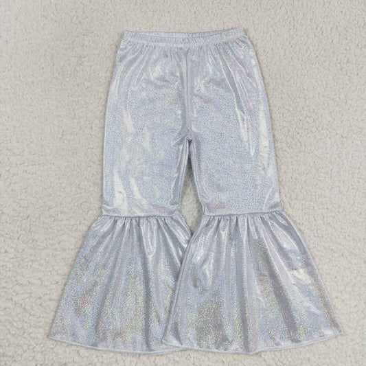 P0177 White satin bronzing trousers