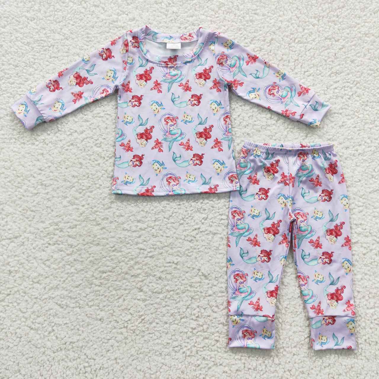GLP0573 Mermaid Purple Long Sleeve Trouser Set