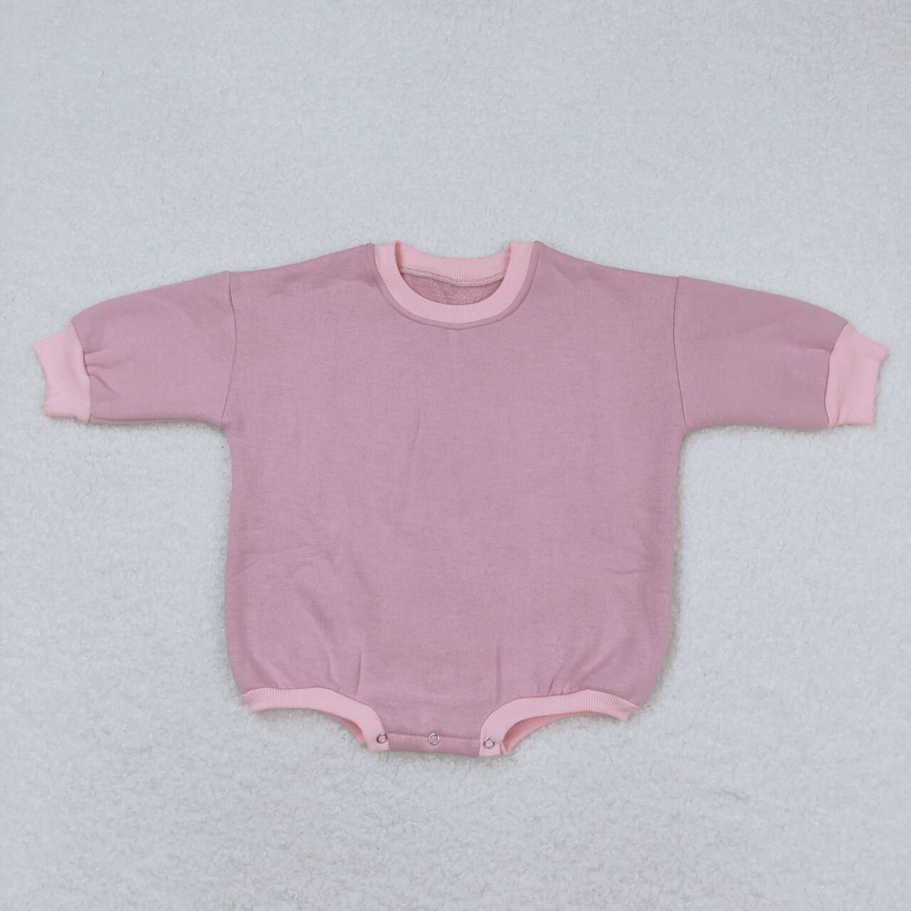 LR0951 Plush pink and purple sweatshirt long sleeve jumpsuit