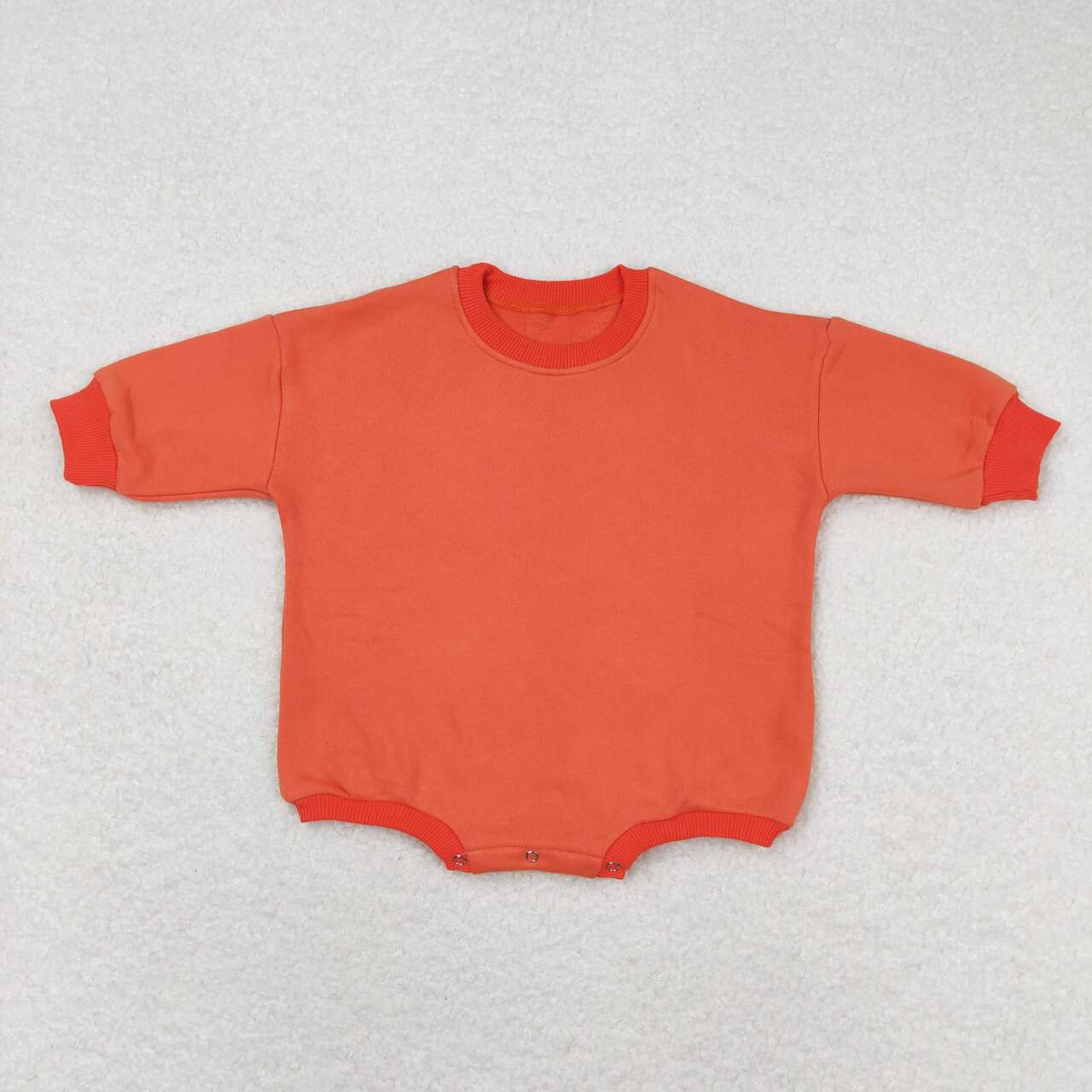 LR0957 Velvet orange red sweatshirt long sleeve jumpsuit