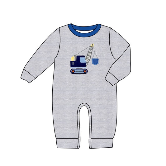 presale LR1211 Grey Engineering Vehicle Long Sleeve Bodysuit