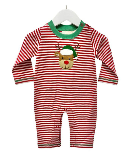 presale LR1488 Reindeer Red Stripe Long Sleeve Bodysuit 2024 7.17