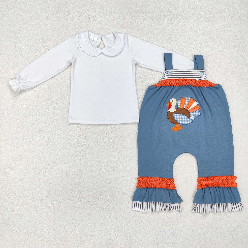 LR1504 Long Sleeve Turkey Haze Blue Sleeveless Bodysuit Set