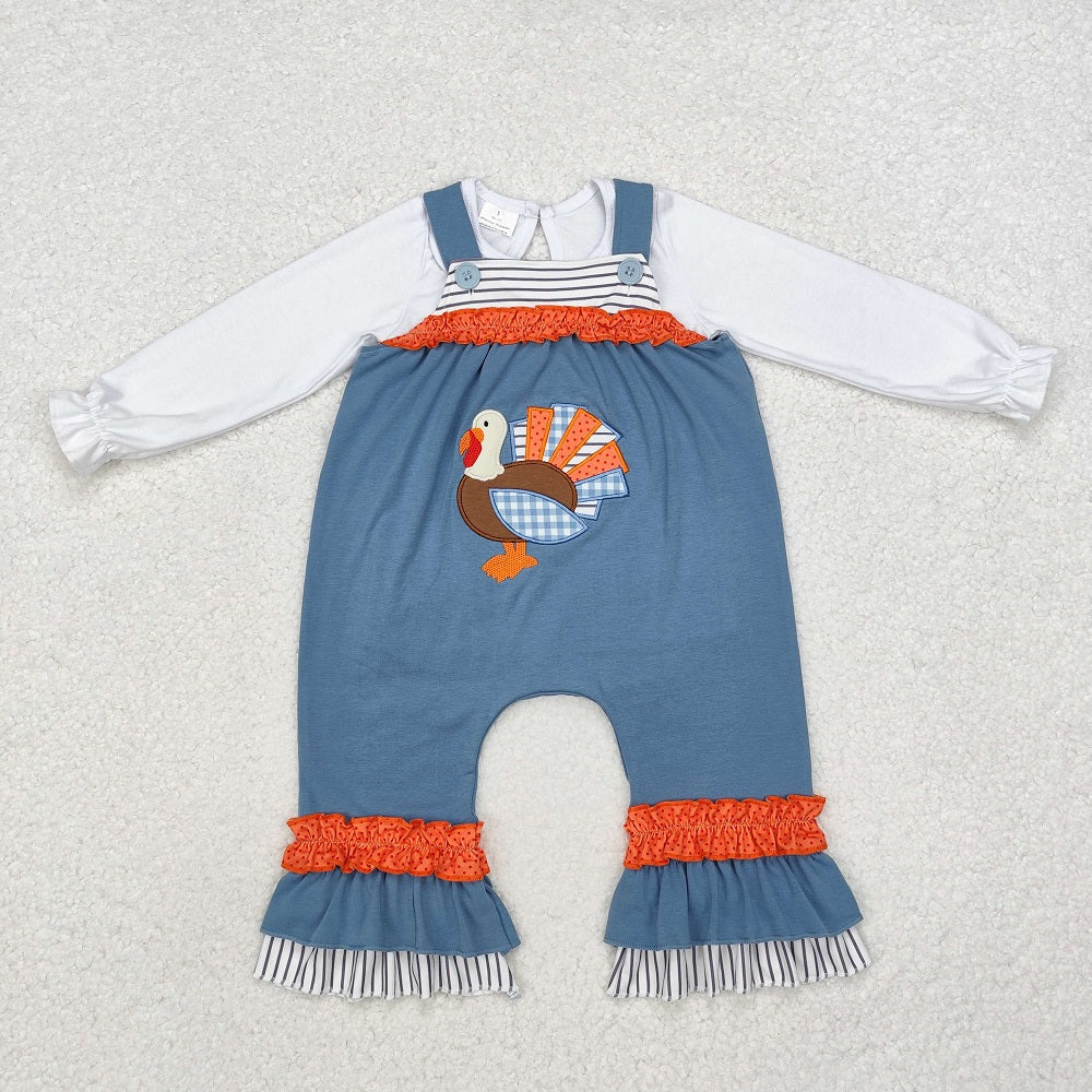LR1504 Long Sleeve Turkey Haze Blue Sleeveless Bodysuit Set
