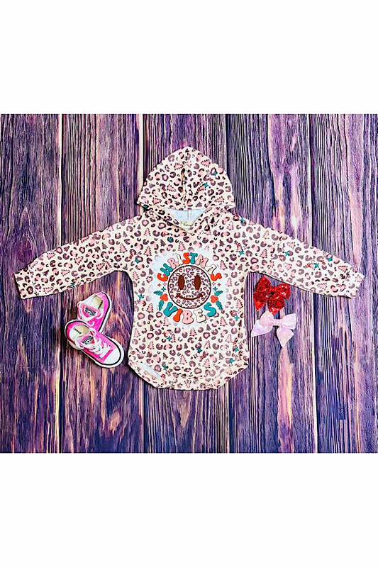 presale LR1546 Christmas Tree Leopard Print Hooded Long Sleeve Bodysuit 2024 7.23
