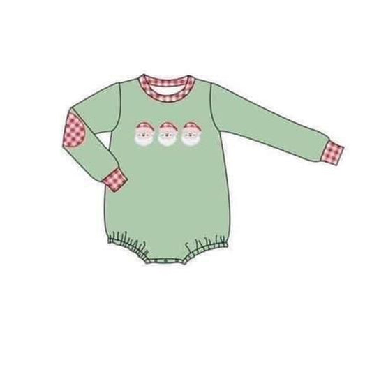presale LR1566 Green Santa Long Sleeve Bodysuit 2024 7.26
