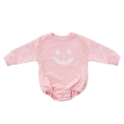 presale LR1573  Halloween Print Pink Long Sleeve Bodysuit 2024 7.26