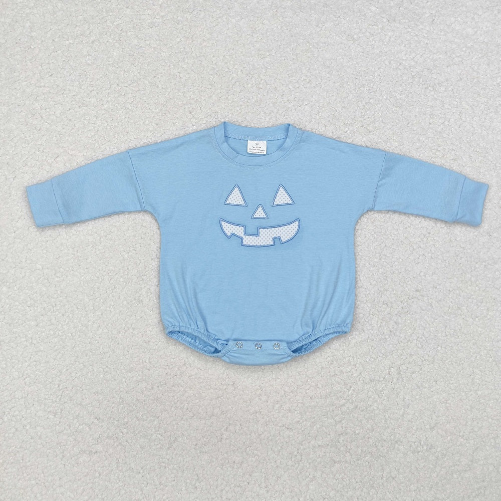 LR1575  Halloween Blue Long Sleeve Bodysuit