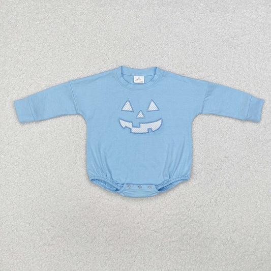 LR1575  Halloween Blue Long Sleeve Bodysuit