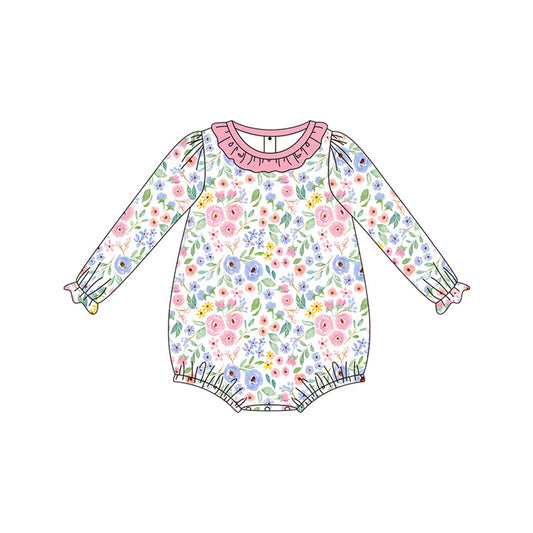 presale LR1600 Floral Pink Lace Long Sleeve Bodysuit 2024 7.29