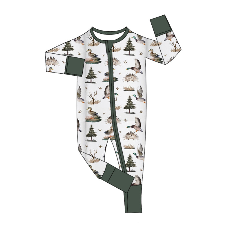 presale LR1687 Duck Pine Zip-Up Long Sleeve Bodysuit 2024 8.7