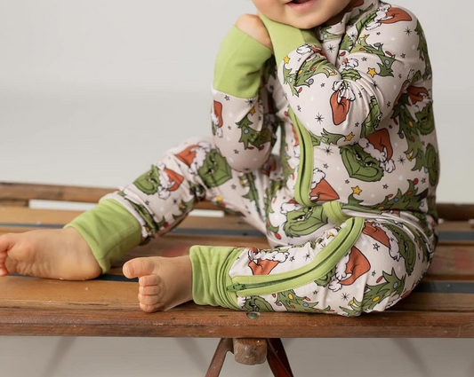 presale LR1743 Christmas Tree Zipper Long Sleeve Bodysuit 8.13