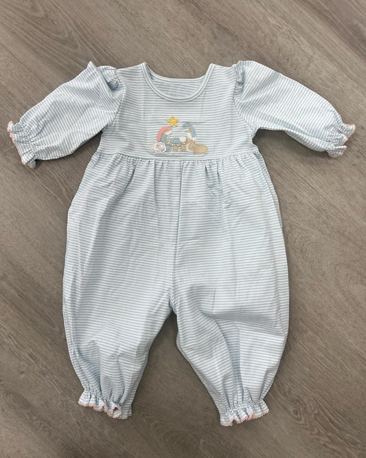 presale LR1802 Blue Striped Long Sleeve Bodysuit 2024 8.17