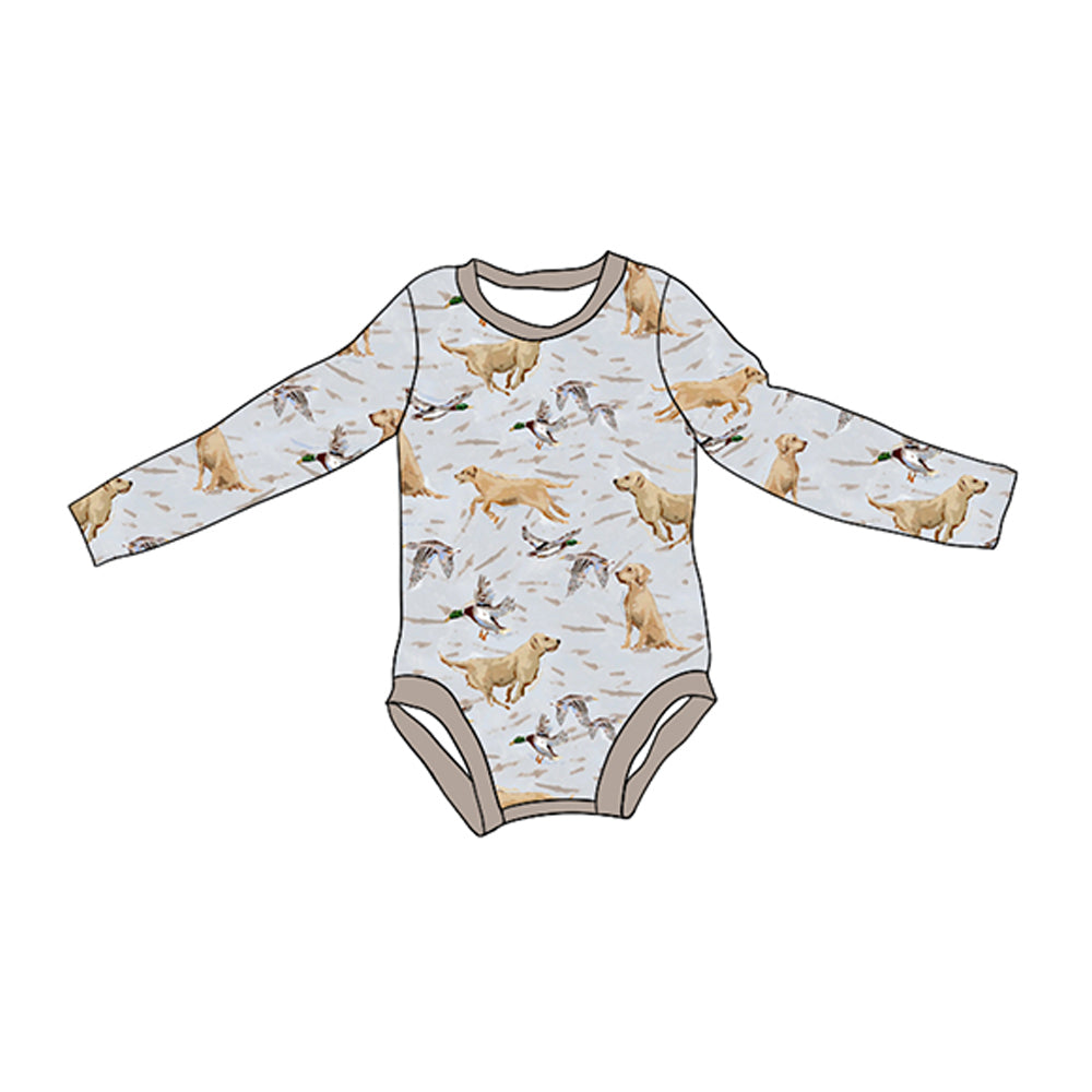 presale LR1865 Duck Puppy Long Sleeve Onesie  2024 8.30