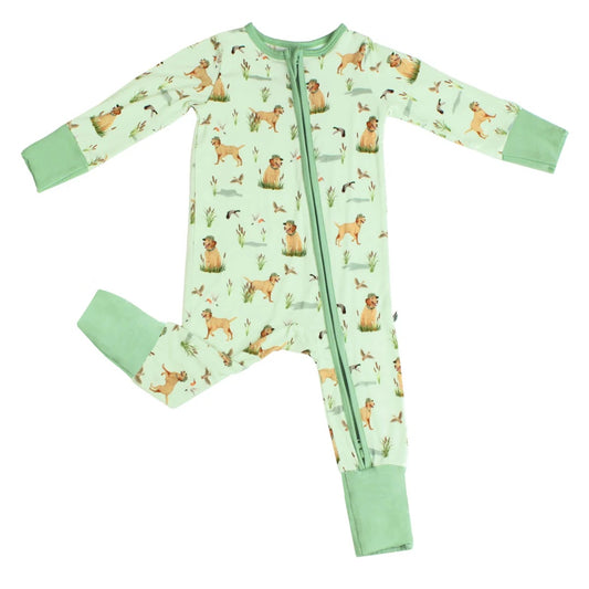 presale LR1868 Duck Puppy Green Zipper Long Sleeve Bodysuit    2024 8.30