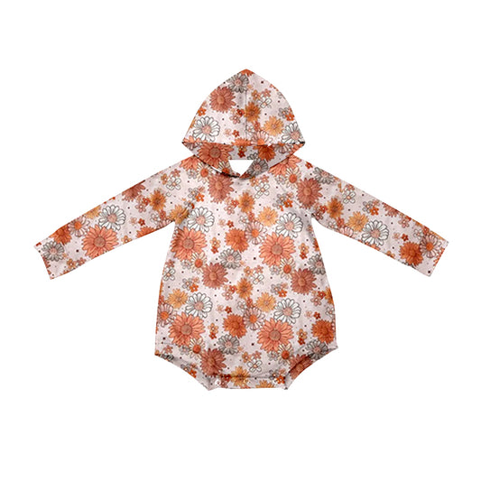 presale LR1883  Pink floral hooded long-sleeved bodysuit 2024 9.2