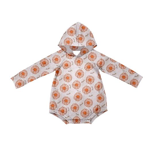 presale  LR1885  Flower Daisy Hooded Long Sleeve Bodysuit  2024 9.2