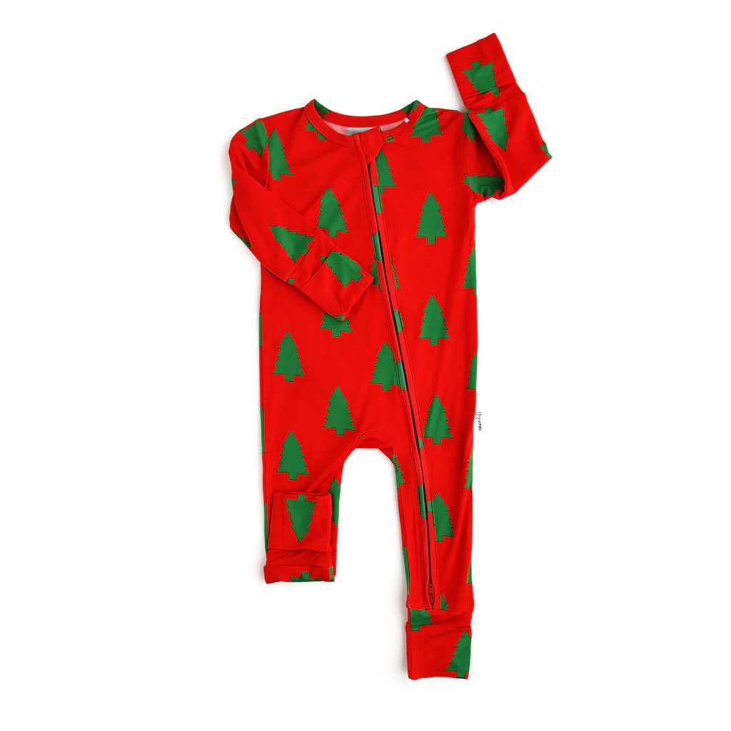 presale LR1964  Christmas Tree Red Zipper Long Sleeve Bodysuit  2024 9.13