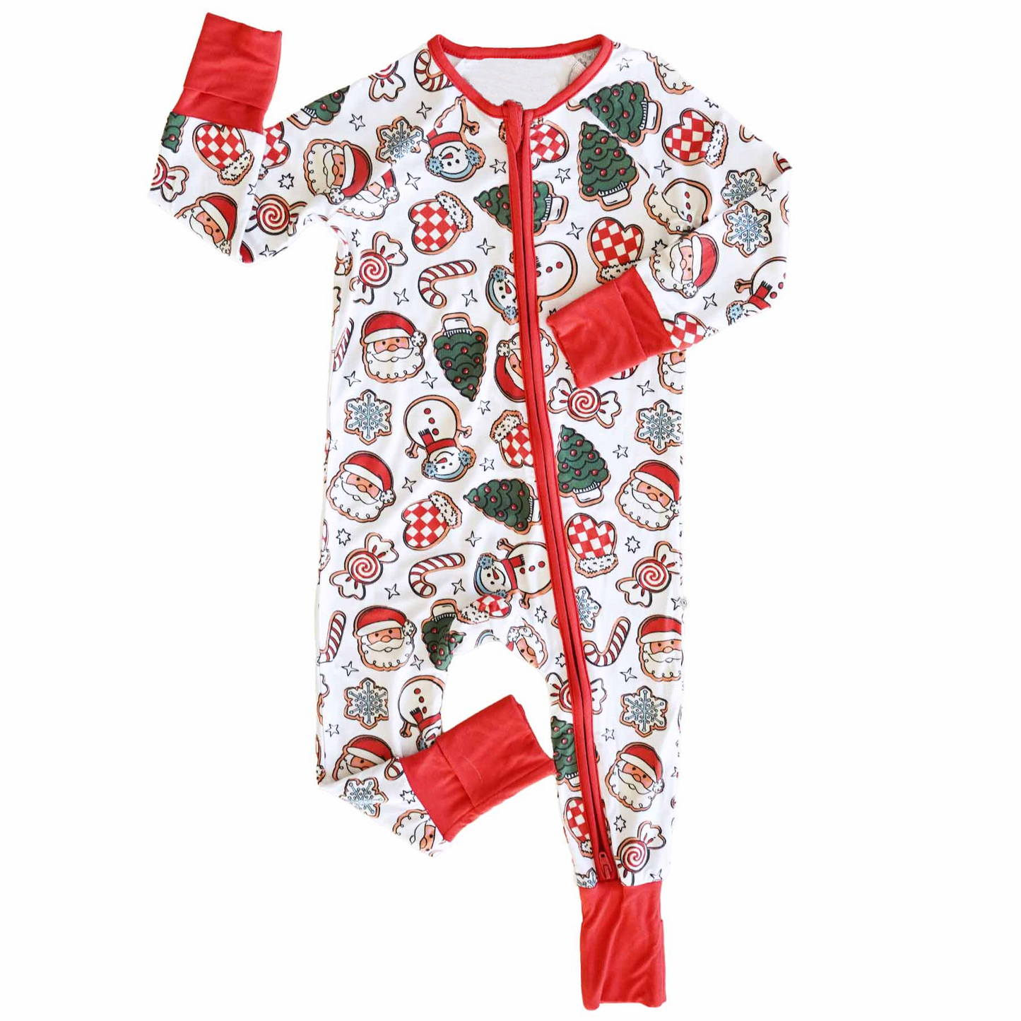presale LR1994  Santa Claus Snowman Gloves Candy Red White Zipper Long Sleeve Bodysuit  2024 9.16