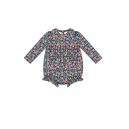 presale LR2012 Floral Pocket Doll Collar Long Sleeve Bodysuit 2024 9.18