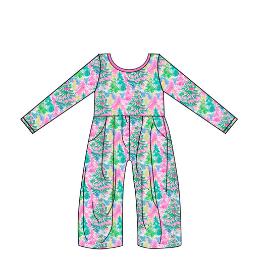 presale LR2016  Christmas Tree Pocket Colorful Long Sleeve Bodysuit 2024 9.19