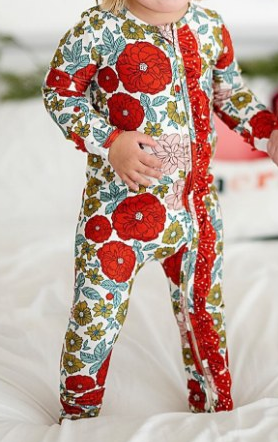 presale LR2036 Flower and leaf red lace zip-up long-sleeved jumpsuit 2024 9.23