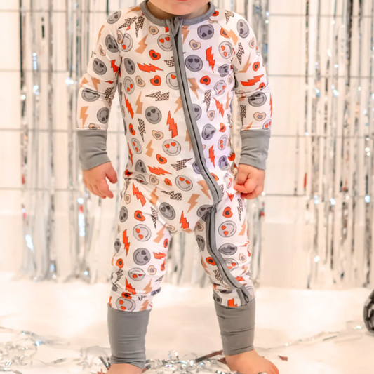 presale LR2092 Lightning Heart White Zipper Long Sleeve Bodysuit 2024 10.10